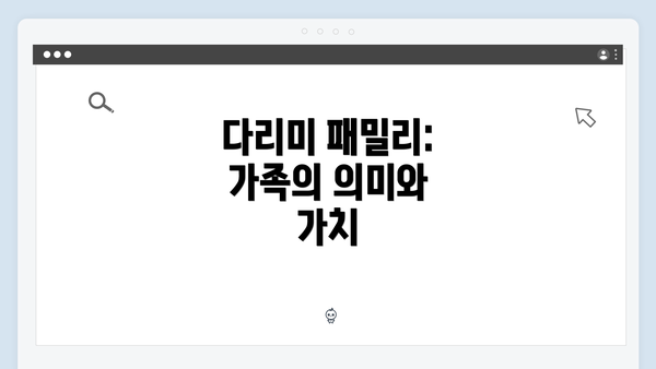 다리미 패밀리: 가족의 의미와 가치