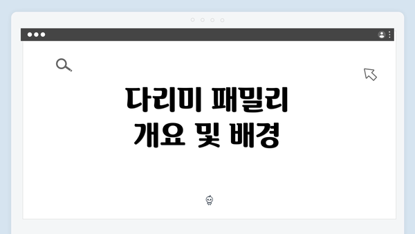 다리미 패밀리 개요 및 배경