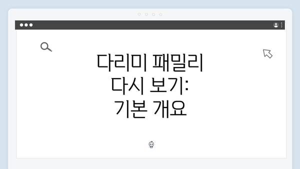 다리미 패밀리 다시 보기: 기본 개요