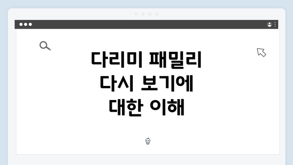 다리미 패밀리 다시 보기에 대한 이해
