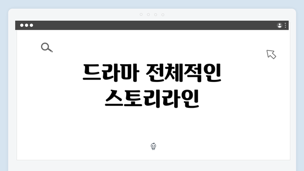 드라마 전체적인 스토리라인