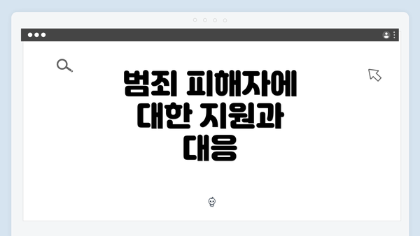 범죄 피해자에 대한 지원과 대응