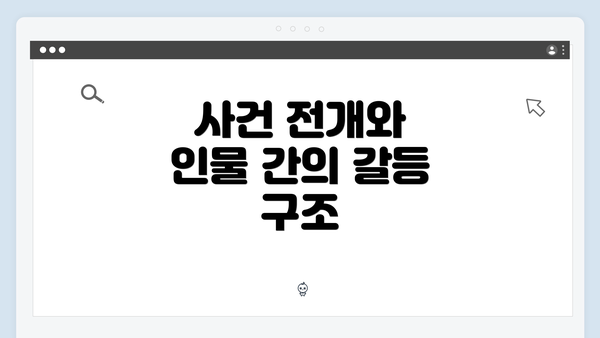 사건 전개와 인물 간의 갈등 구조