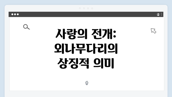 사랑의 전개: 외나무다리의 상징적 의미