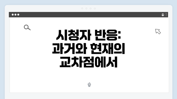 시청자 반응: 과거와 현재의 교차점에서