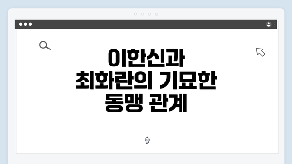 이한신과 최화란의 기묘한 동맹 관계