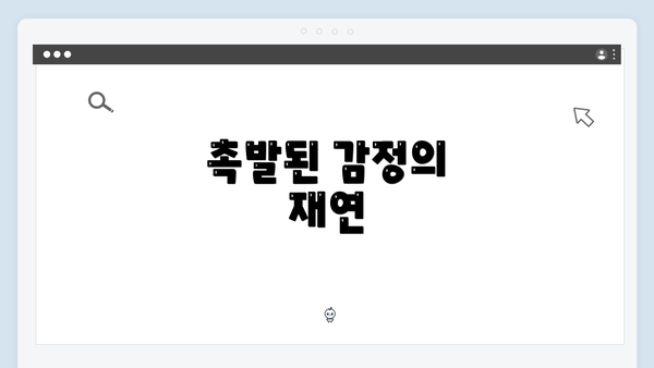 촉발된 감정의 재연