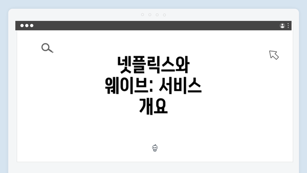 넷플릭스와 웨이브: 서비스 개요