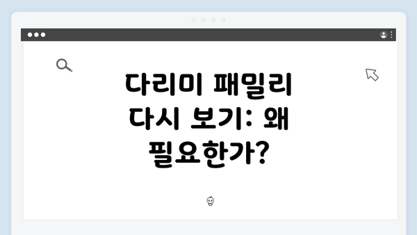 다리미 패밀리 다시 보기: 왜 필요한가?