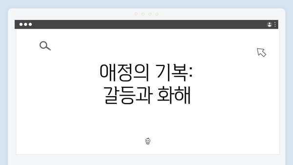 애정의 기복: 갈등과 화해