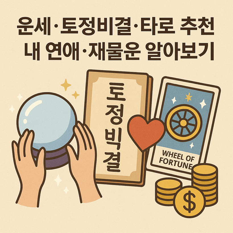 운세 토정비결 타로
