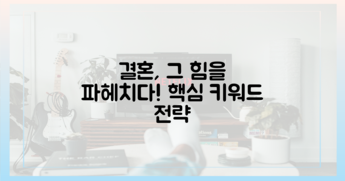 결혼' 키워드의 힘