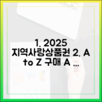 2025 지역사랑상품권 구매 A to Z (feat. 할인
