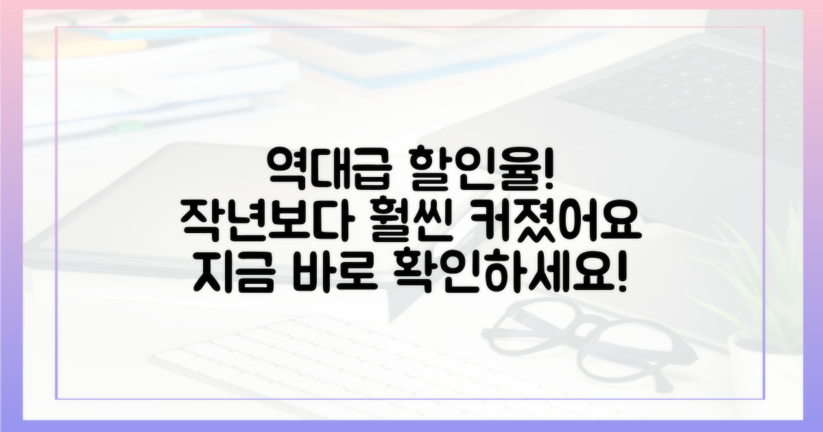 작년보다 올해, 더 커진 할인율