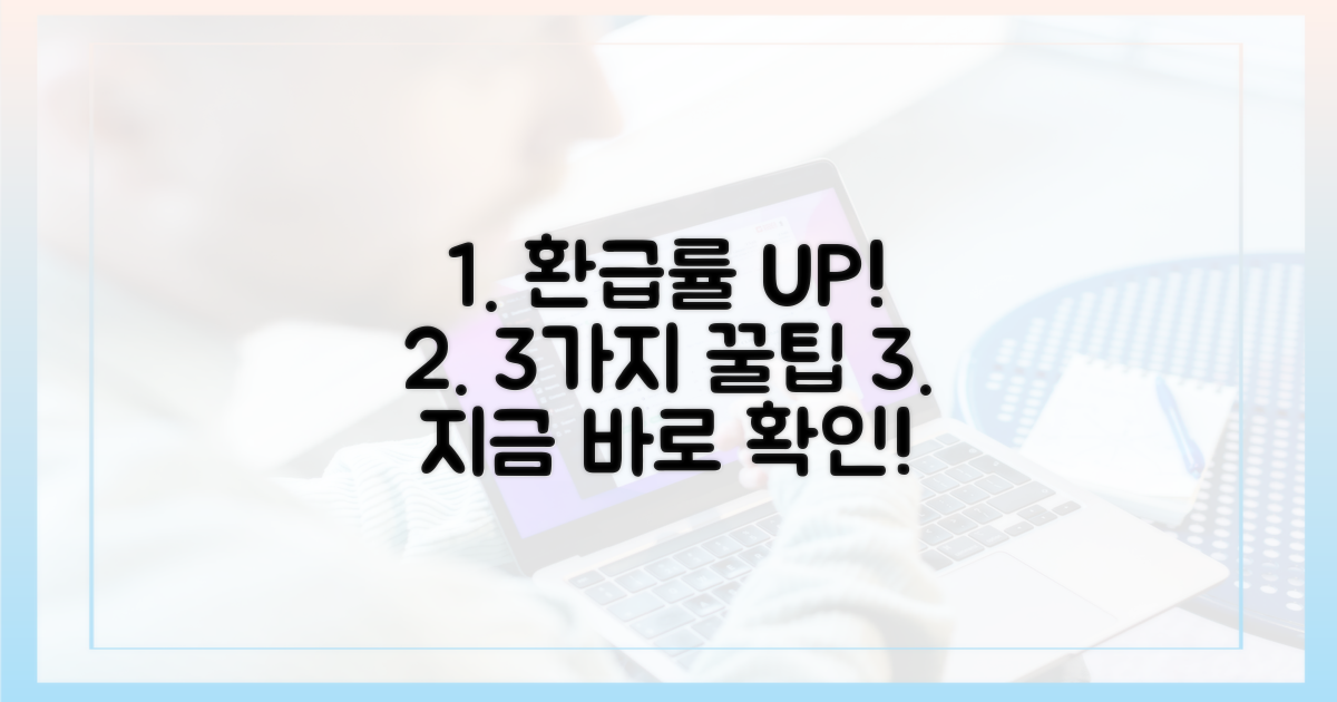 3가지 환급률 극대화 전략