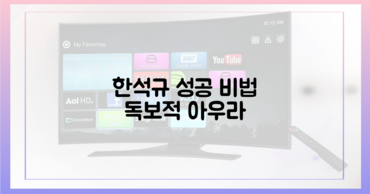 한석규의 성공 전략