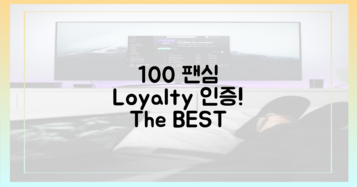 100% 충성, 팬심 인증