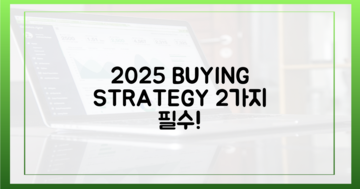 2가지, 2025년 구매 전략
