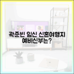 곽준빈 '임신' ♥신혼여행지, 예비신부는 누구?