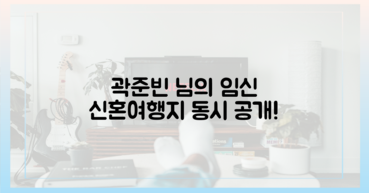 곽준빈, '임신'과 '신혼여행지' 동시 공개