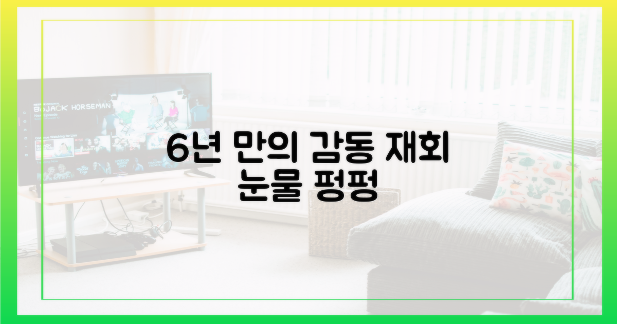 6년의 기다림, 감동의 재회