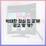 박태환, 고3 때 잠실 집! 광고 몇 개?