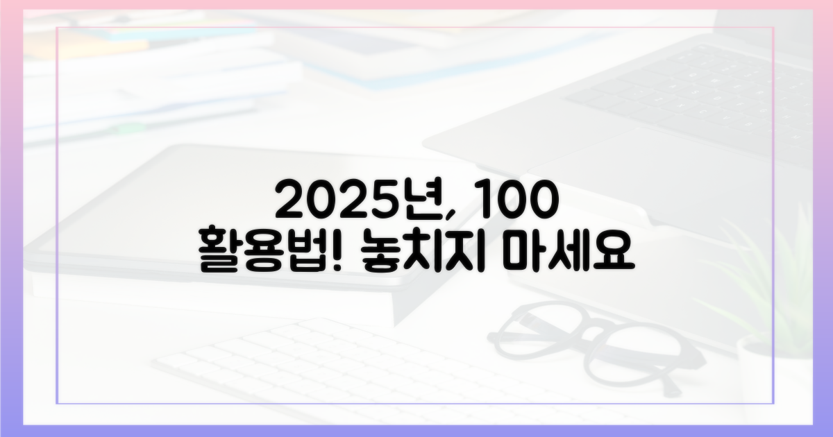2025년 100% 활용법