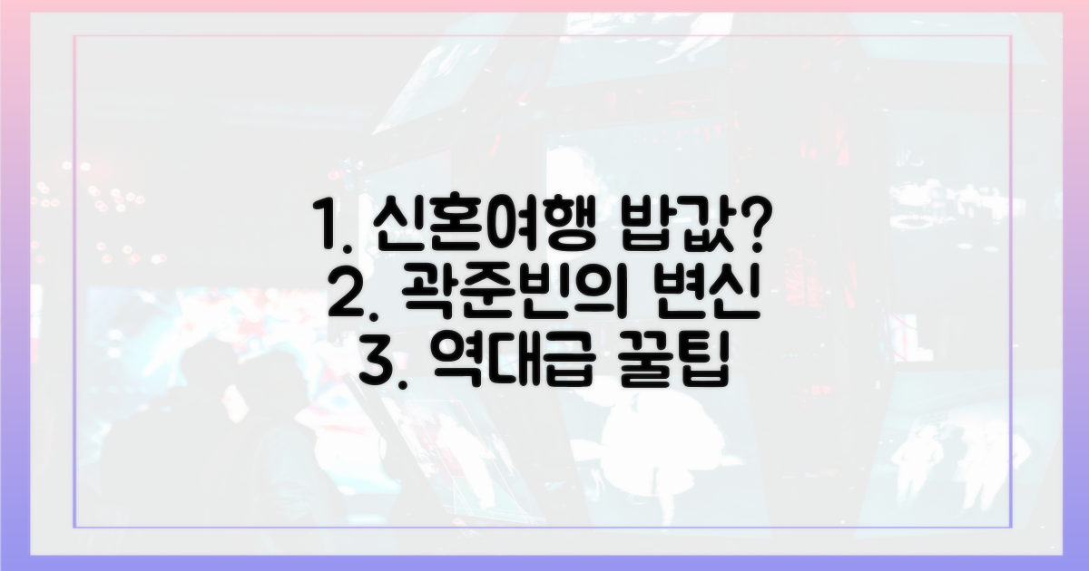 신혼여행 밥값, 곽준빈의 변신