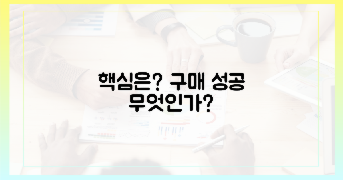 구매, 핵심 포인트는?