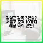 김성근 감독 3연승? 서울고 '혼돈' 10가지