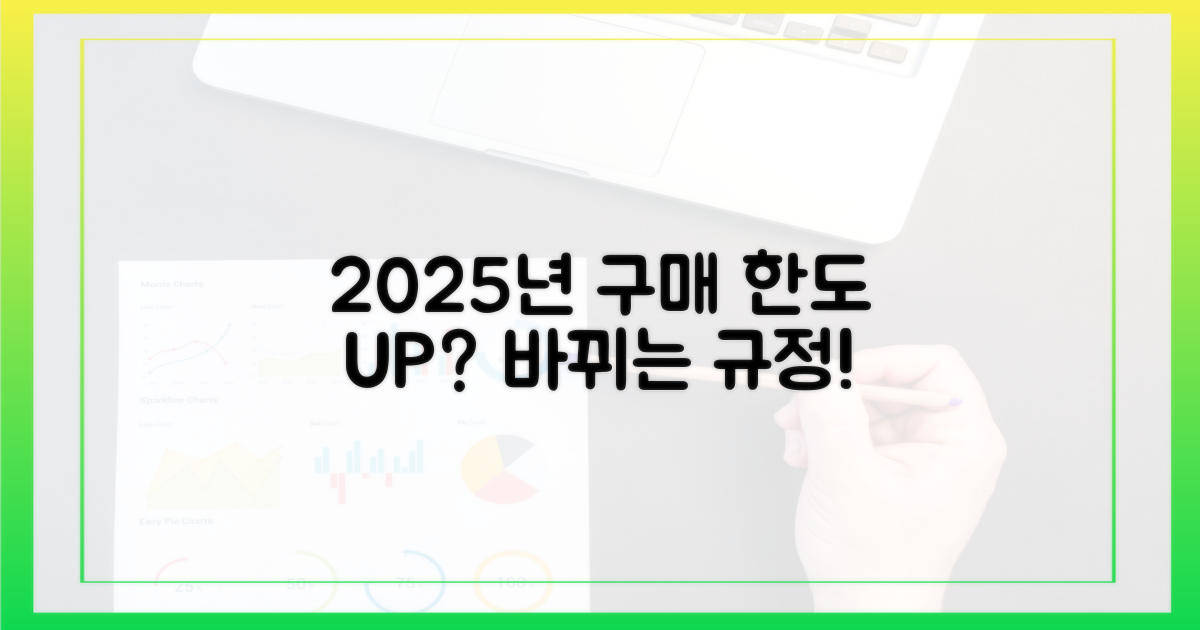 2025년, 달라지는 구매 한도는?