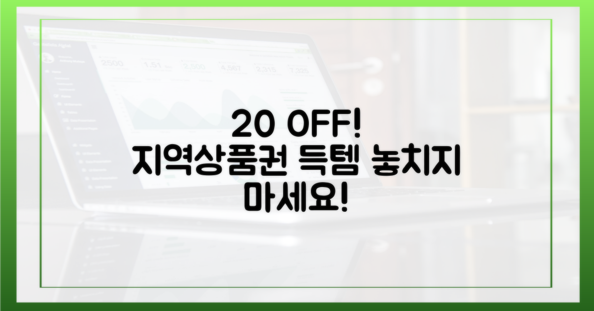 20% 할인율, 지역상품권 승리!