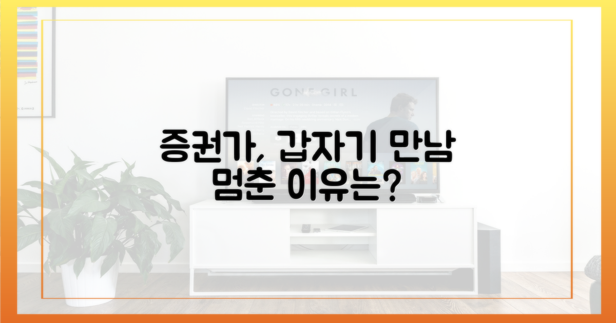 증권가, 돌연 만남 중단 이유는?