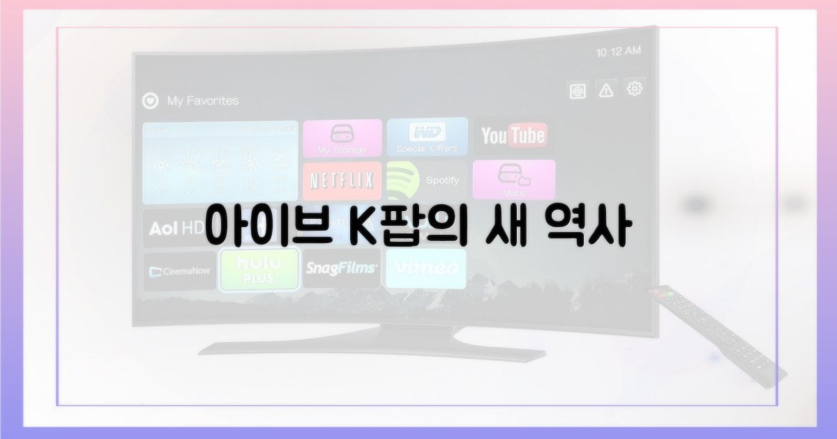아이브, K팝 새 역사 쓰다