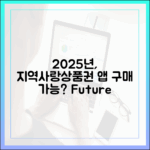 지역사랑상품권, 2025년 앱 구매?