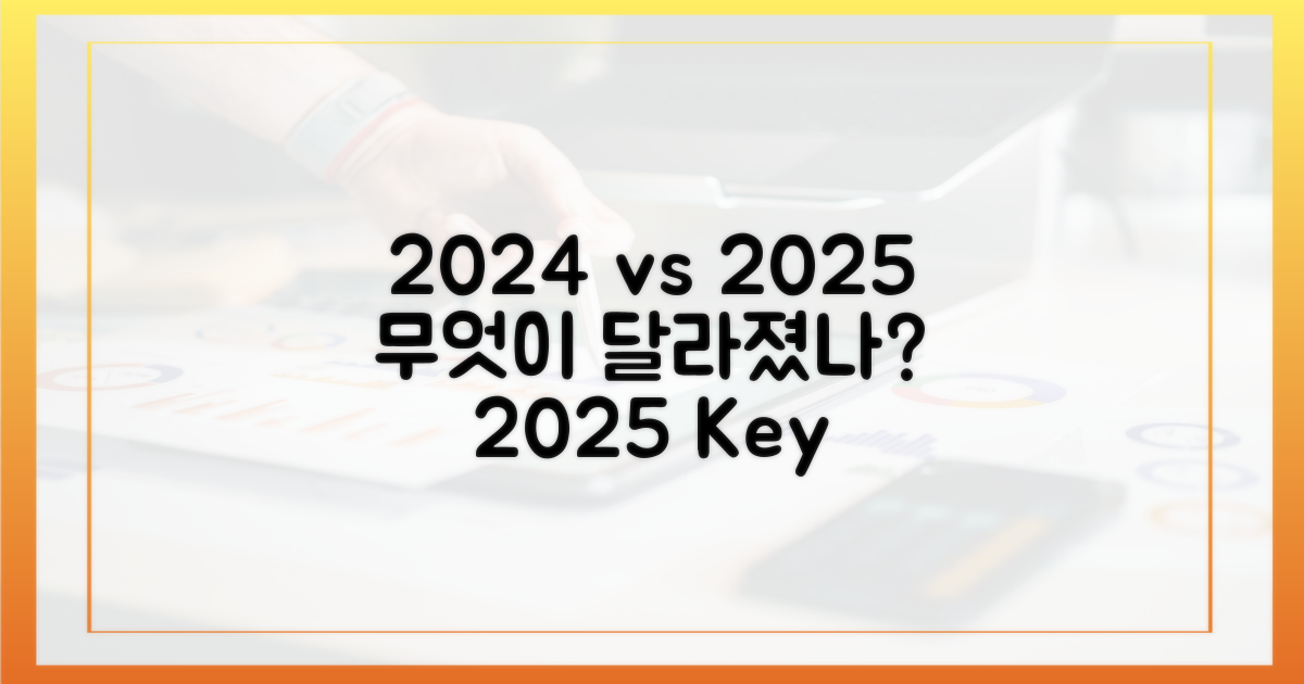 2024년 vs 2025년, 무엇이 달라졌나?