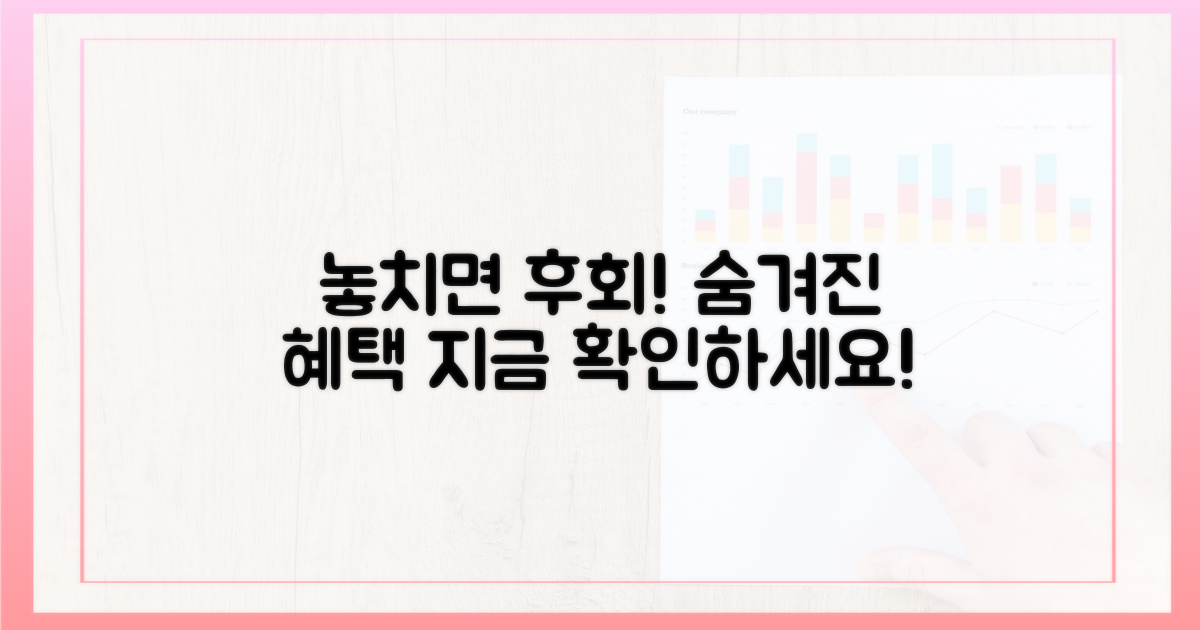 혜택, 놓치지 않을 수 있을까?