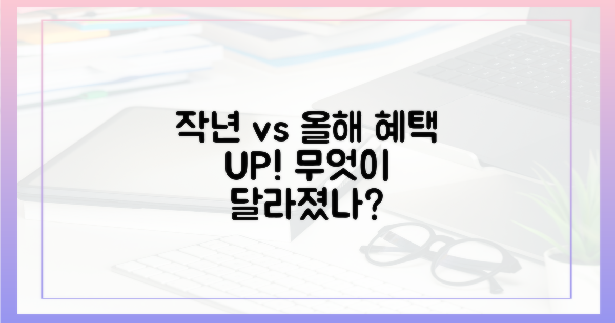 작년 vs 올해 혜택 비교