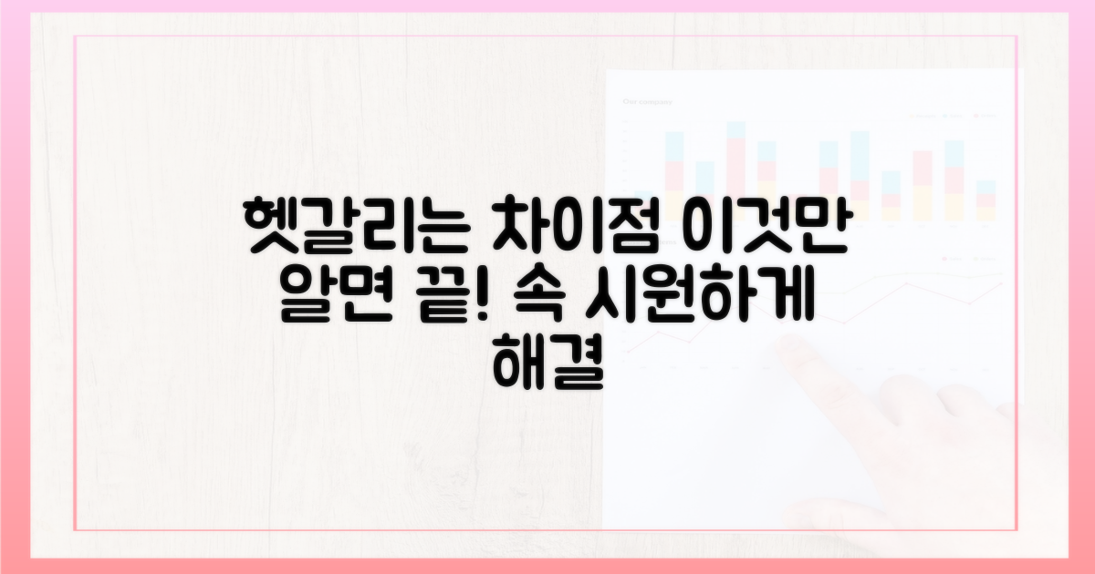헷갈리는 차이점, 명확하게 알려드릴게요!
