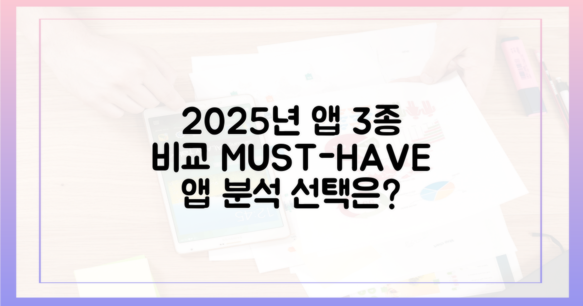 2025년, 3가지 앱 비교 분석