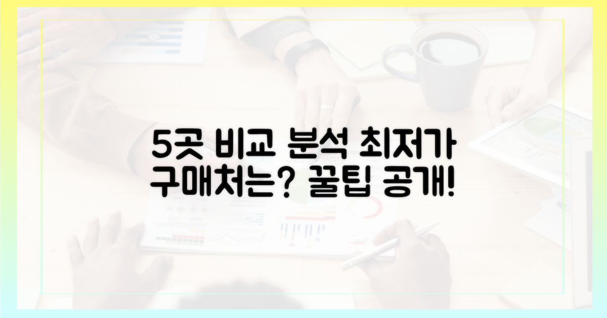 5가지 구매처 비교 분석