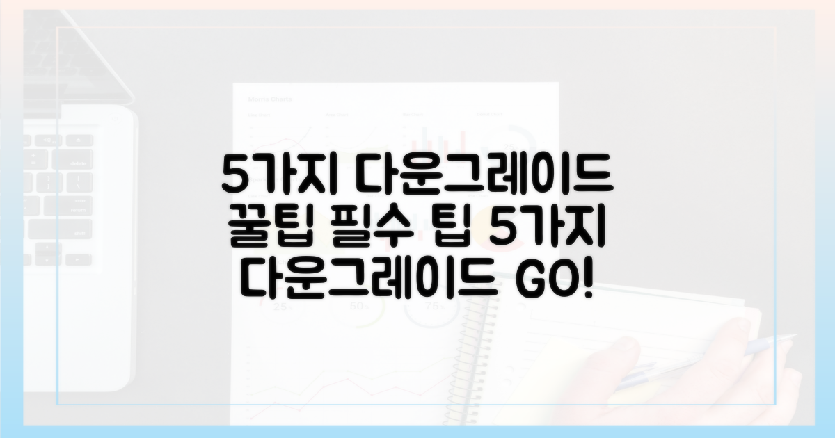 5가지 다운그레이드 필수 팁