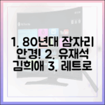 놀라운 80년대! 유재석·김희애, 잠자리 안경 투피스로 재현