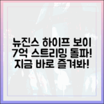 뉴진스 하이프 보이, 7억 스트리밍! 누구나 즐겨봐
