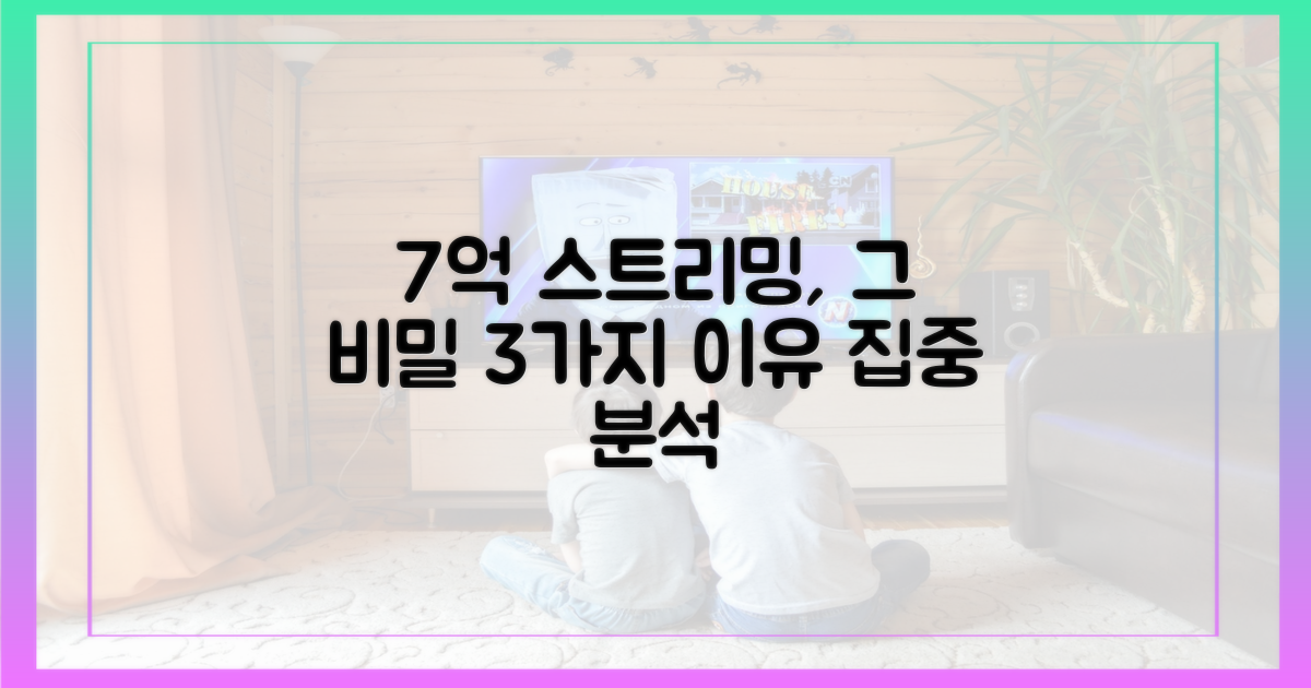 7억 스트리밍, 이유 3가지