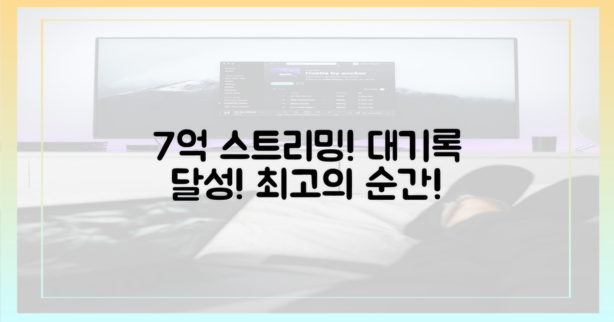 7억 스트리밍, 대기록 달성