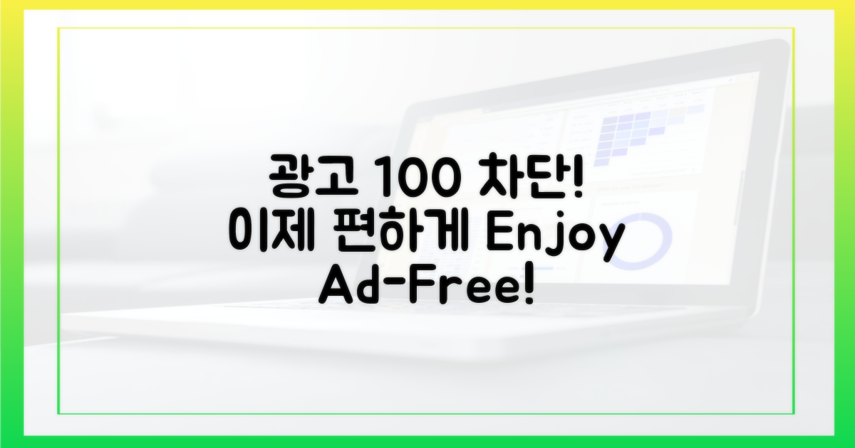 100% 광고 차단 가능