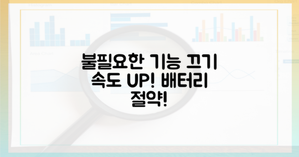 불필요한 기능은 과감히 끄세요
