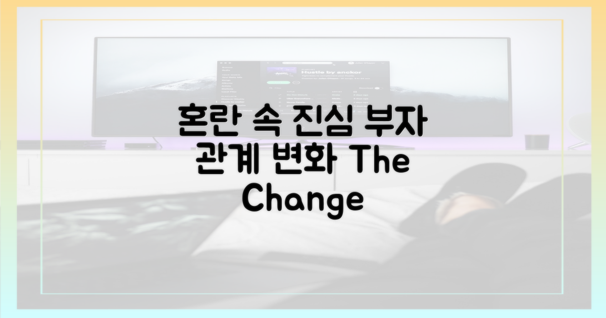 혼란 속 진심, 부자 관계의 변화