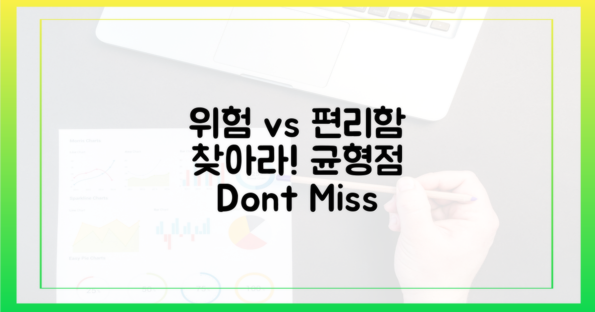 위험 vs 편리함, 균형점 찾기